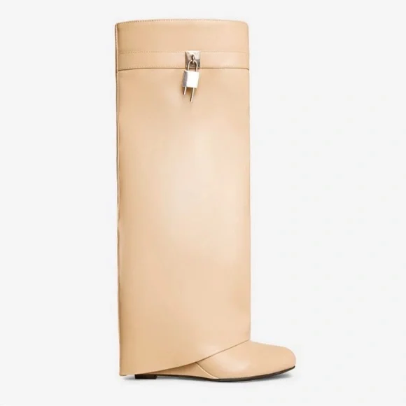 Nude Shark Locket Boots - Picture 2 of 5